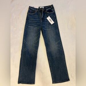 Mica Dark Blue Wide Leg Jeans (27, runs large)